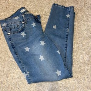 Star Print Jeans